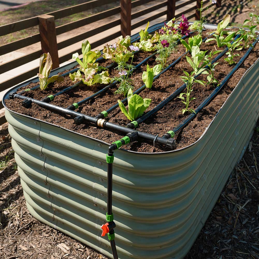 GreenHaus Gardening Expandable Raised Bed Drip Irrigation Kit
