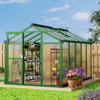 Greenhaus Gardening 6' × 10' Walk-In Greenhouse with Roof Vent