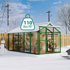 Greenhaus Gardening 6' × 10' Walk-In Greenhouse with Roof Vent