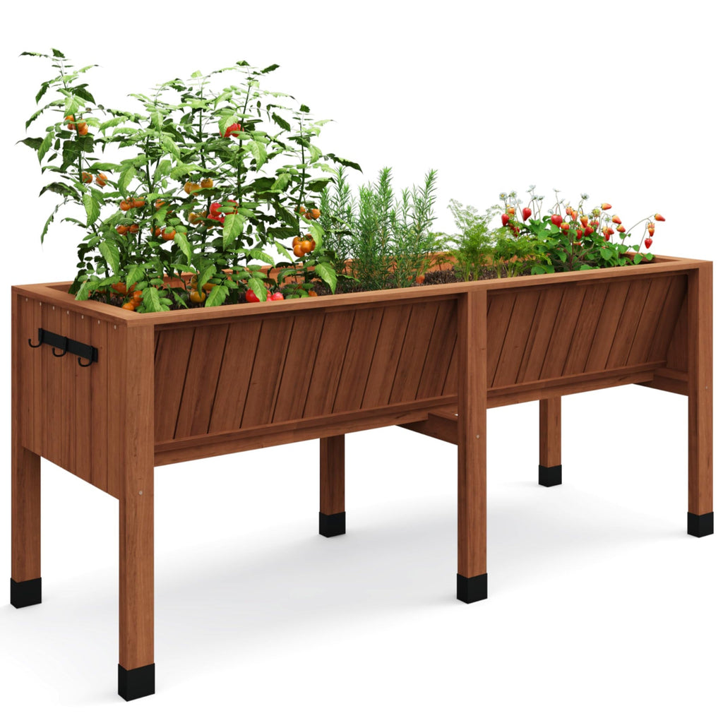 Greenhaus Gardening 72" Cedar Elevated Raised Garden Bed with Legs