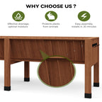 Greenhaus Gardening 72" Cedar Elevated Raised Garden Bed with Legs