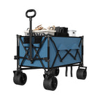 Greenhaus Gardening Collapsible Utility Wagon with All-Terrain Wheels