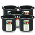 Greenhaus Gardening Reinforced Fabric Grow Bags for Vegetables and Flowers