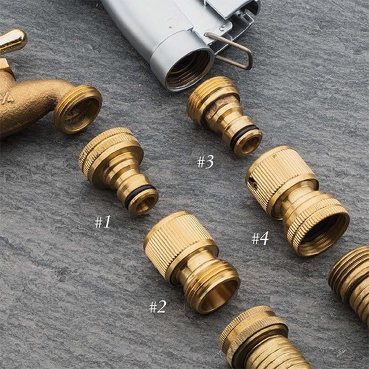 Greenhaus Gardening Garden Hose Quick Change Fitting Kit Set of 4