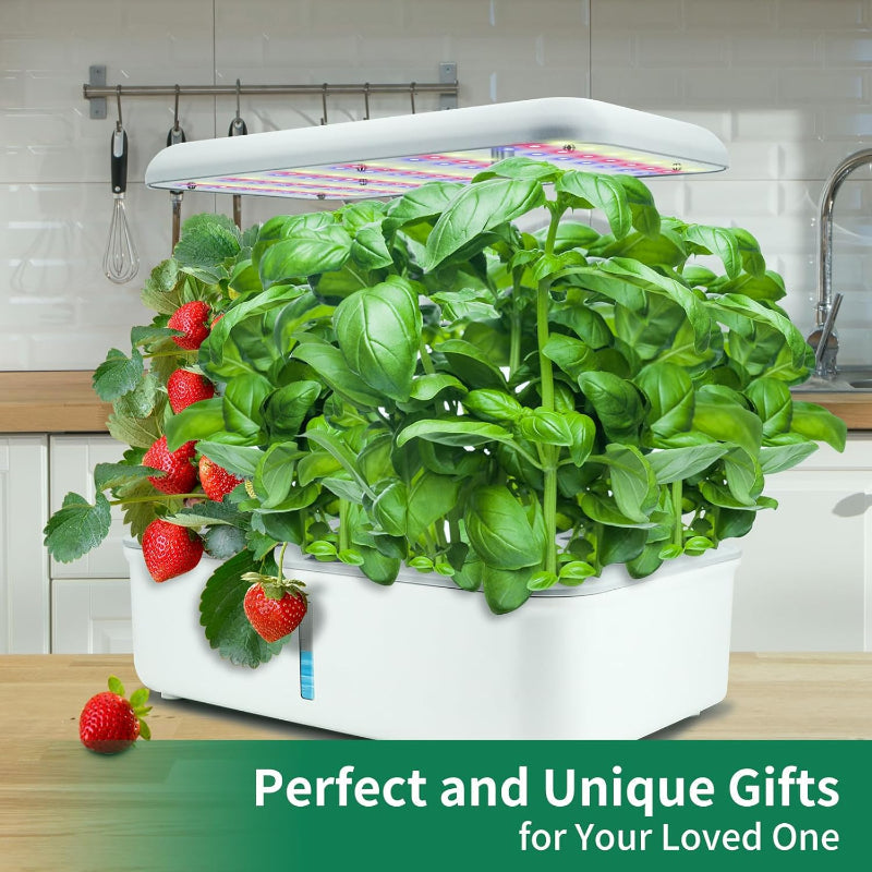 Greenhaus Gardening 14-Pod Hydroponic Herb Garden with Smart WiFi Features