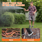 Greenhaus Gardening 100 ft Retractable Garden Hose Reel with Auto Rewind