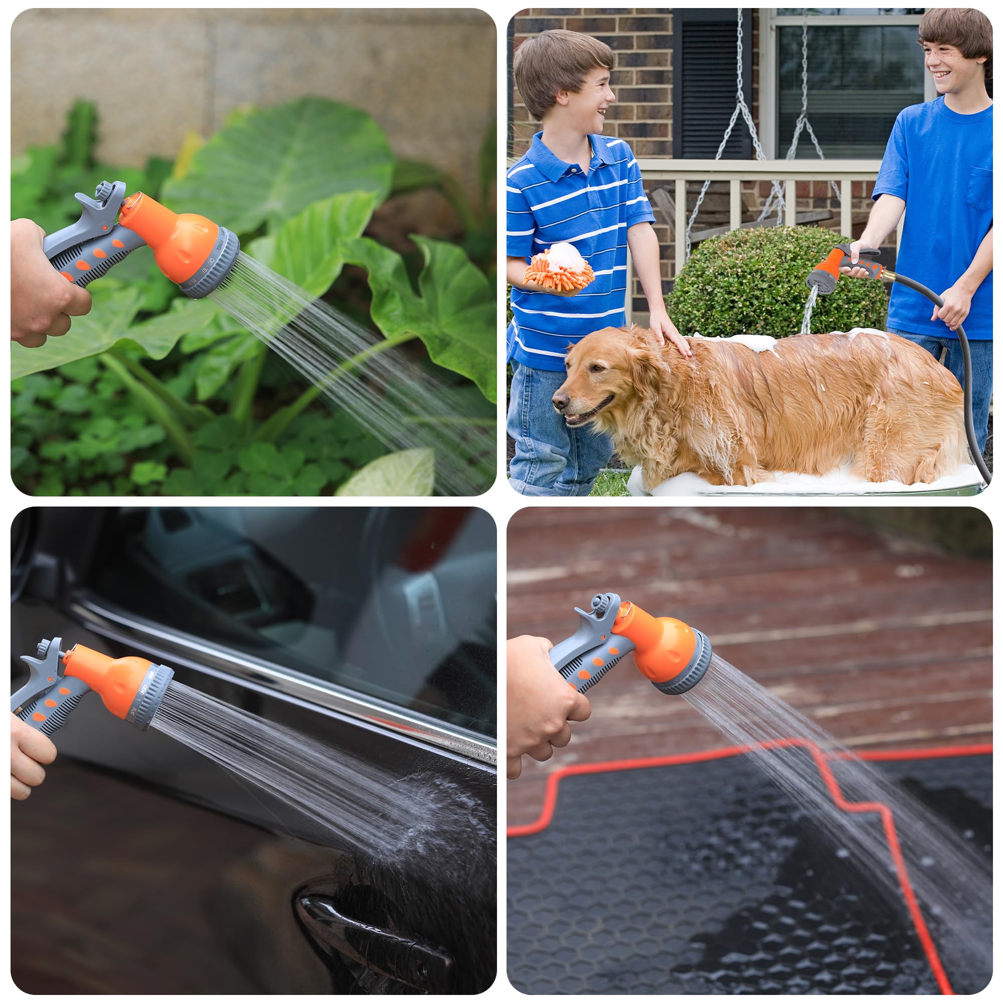 Greenhaus Gardening 1/2 in × 100 ft Retractable Garden Hose Reel