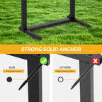 Greenhaus Gardening Garden Hose Holder Stand with 6 Hooks for Hose & Tool Storage