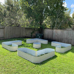 Greenhaus Gardening Large L-Shaped Raised Garden Bed for Corner Gardens