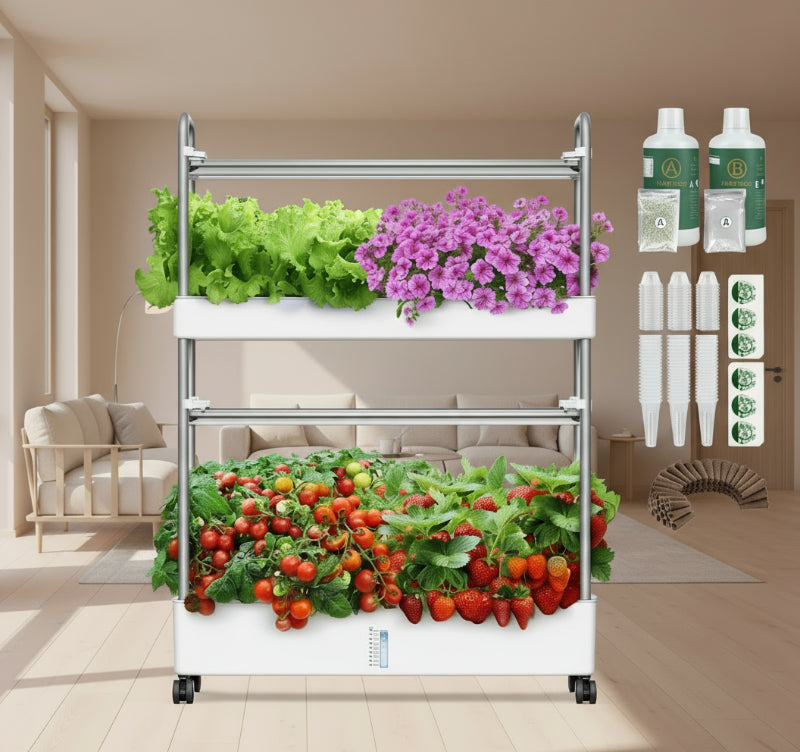 Greenhaus Gardening Indoor Hydroponic Garden with 32L Water Reservoir
