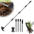 Greenhaus Gardening Dual Weeding Hoe with Adjustable Long Handle