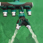 Greenhaus Gardening Outdoor Hose Splitter with Smooth Flow Control Handles