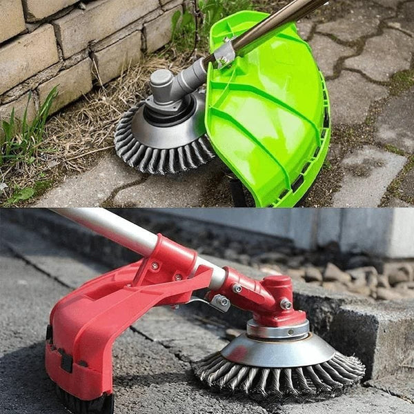 Greenhaus Gardening Steel Wire Trimmer Head for Weeds and Walkways