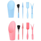 Greenhaus Gardening Mini Garden Tools with Shovel, Brush, and Widger