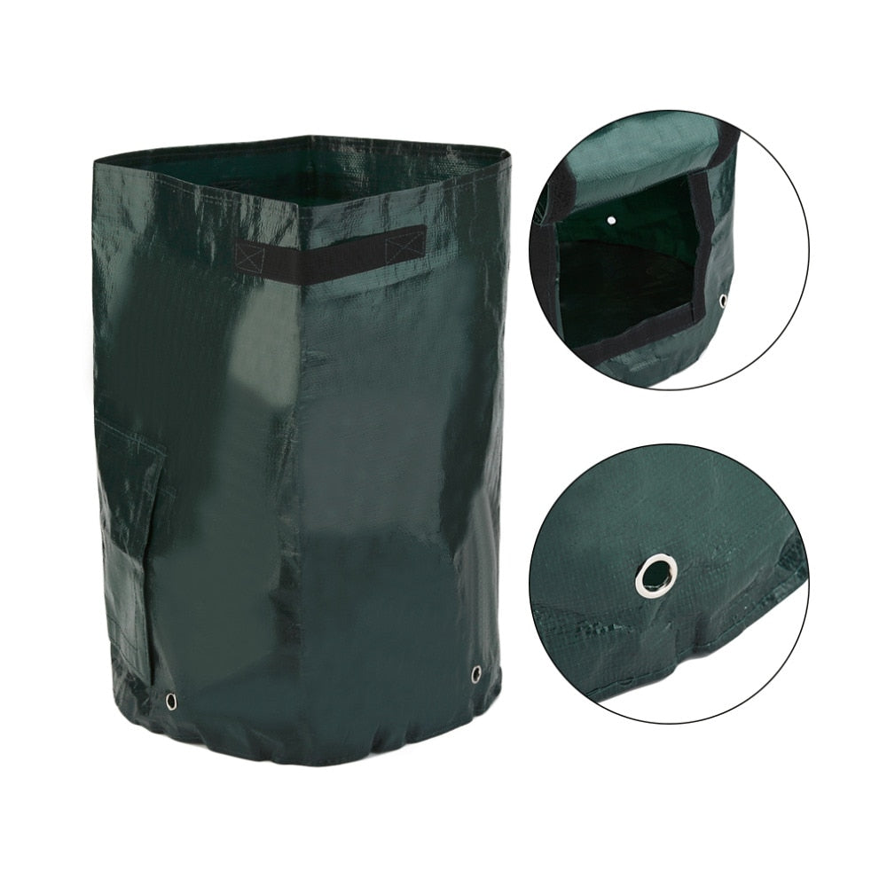 Greenhaus Gardening Vegetable Planting Bags with Easy Access Harvest Flap
