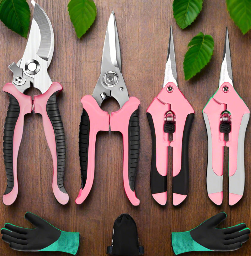 Greenhaus Gardening Professional Bypass Pruning Shears with Stainless Steel Blades