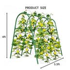 Greenhaus Gardening Outdoor Metal Garden Trellis 4 x 5.3 FT