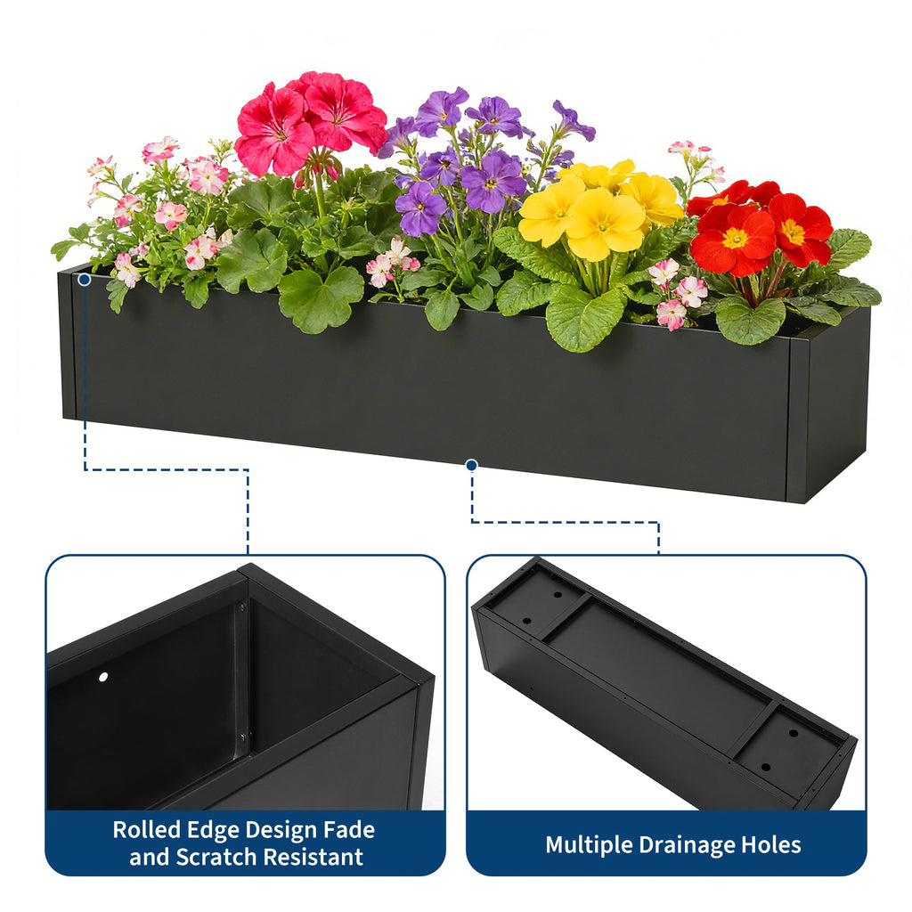 Greenhaus Gardening 36-Inch Galvanized Metal Raised Garden Bed with Mesh Bottom