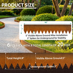 Greenhaus Gardening 20 FT Cor-Ten Steel Landscape Edging Kit