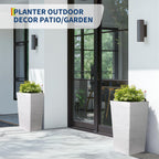 Greenhaus Gardening 22.5-Inch Self-Watering Tall Planters Set of 2