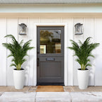 Greenhaus Gardening Modern 22-Inch Flower Pots with Drainage System Set of 2