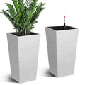 Greenhaus Gardening 22.5-Inch Self-Watering Tall Planters Set of 2
