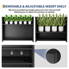 Greenhaus Gardening 30-Inch Outdoor Metal Planter Box with Removable Shelf