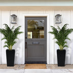 Greenhaus Gardening Tall Self-Watering Planter Pots Set for Indoor & Outdoor Use
