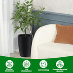 Greenhaus Gardening 16-Inch Self-Watering Tall Planter Set of 2