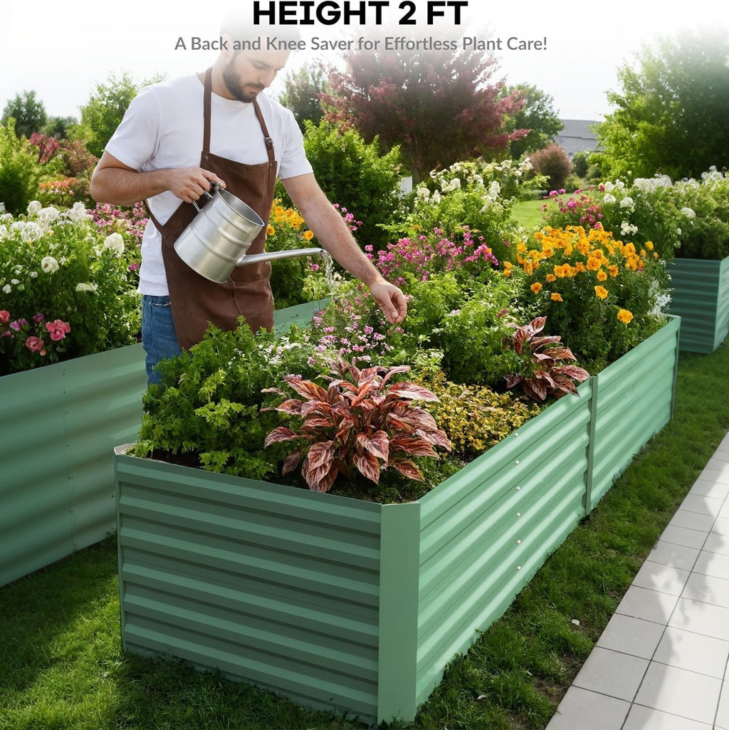 Greenhaus Gardening 2-Pack Deep Raised Garden Planter Boxes
