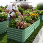 Greenhaus Gardening 2-Pack Deep Raised Garden Planter Boxes
