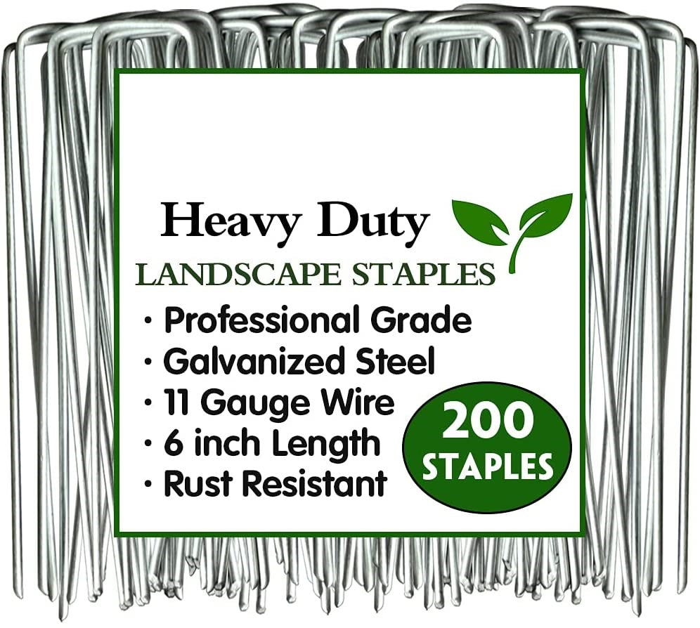 Greenhaus Gardening Galvanized Steel Landscape Sod Staples