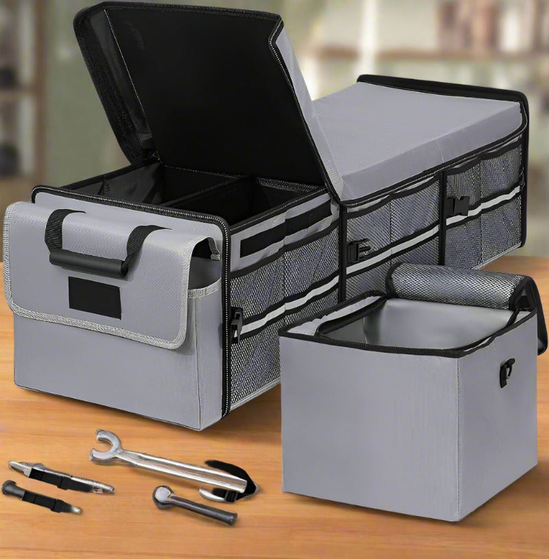 Greenhaus Gardening Car Trunk Organizer with Cooler Bag