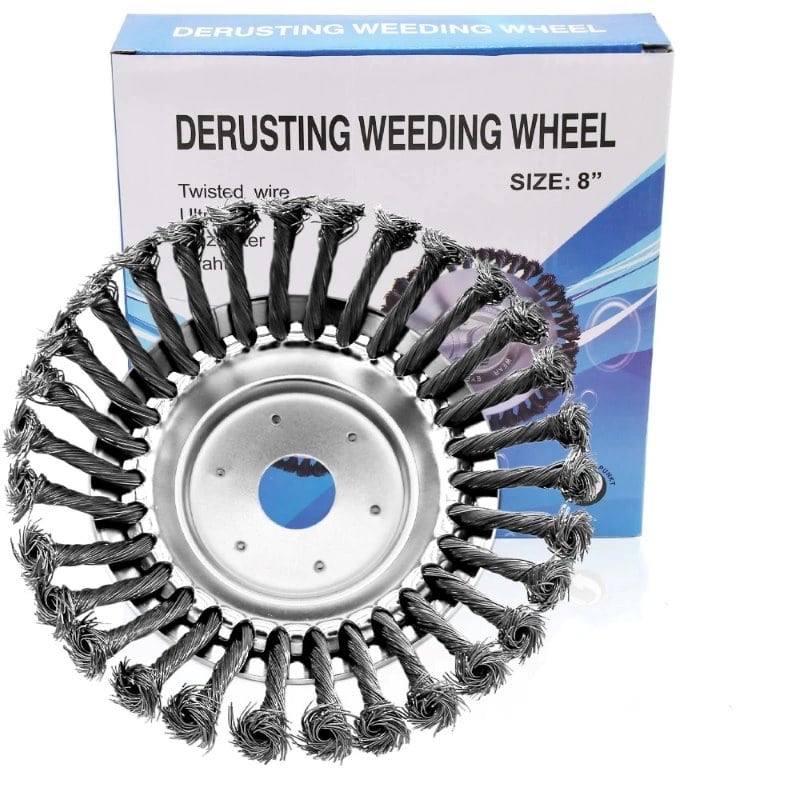 Greenhaus Gardening Steel Wire Trimmer Head for Weeds and Walkways