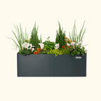 Greenhaus Gardening 17" Tall Modern 27" x 53" Metal Raised Garden Bed