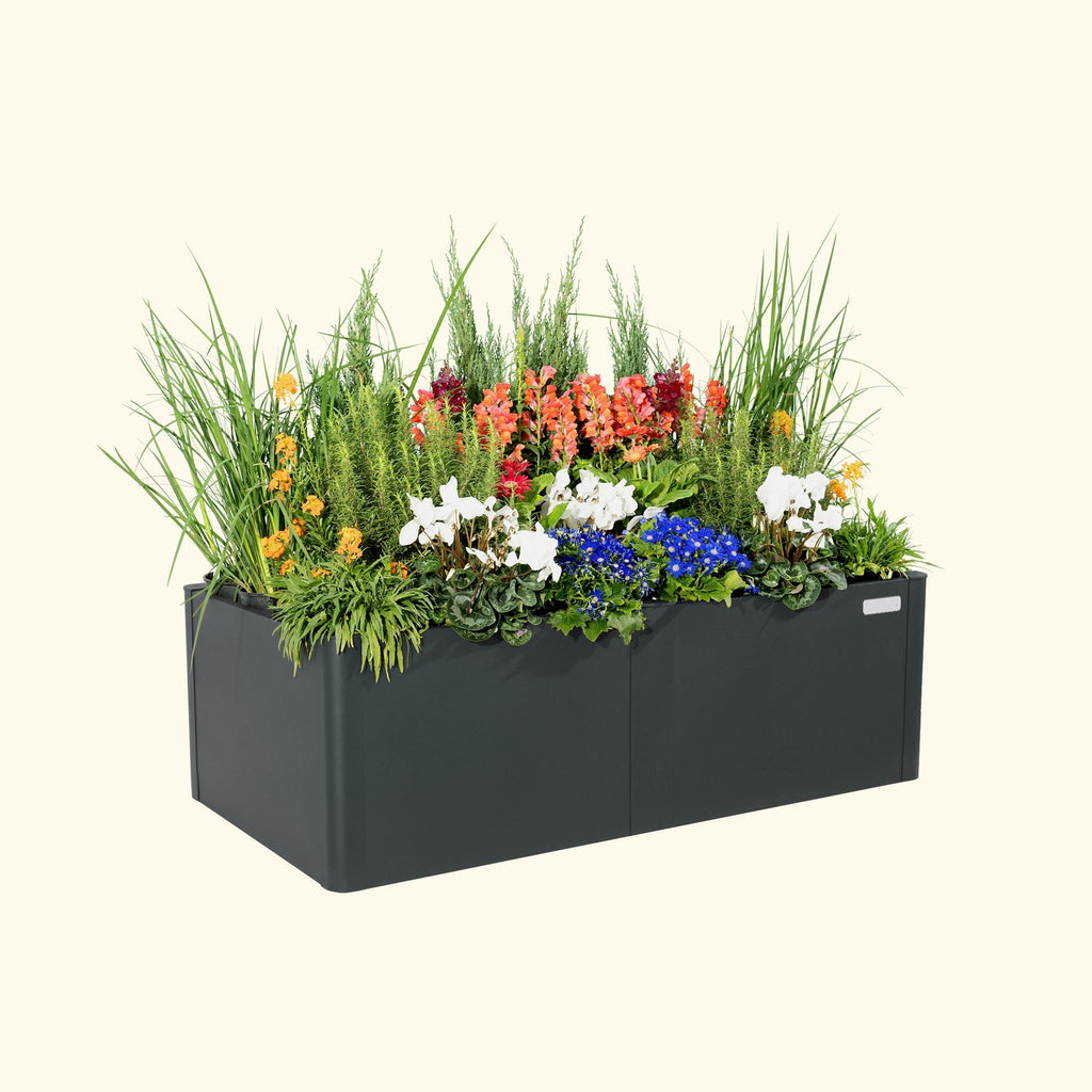 Greenhaus Gardening 17" Tall Modern 27" x 53" Metal Raised Garden Bed