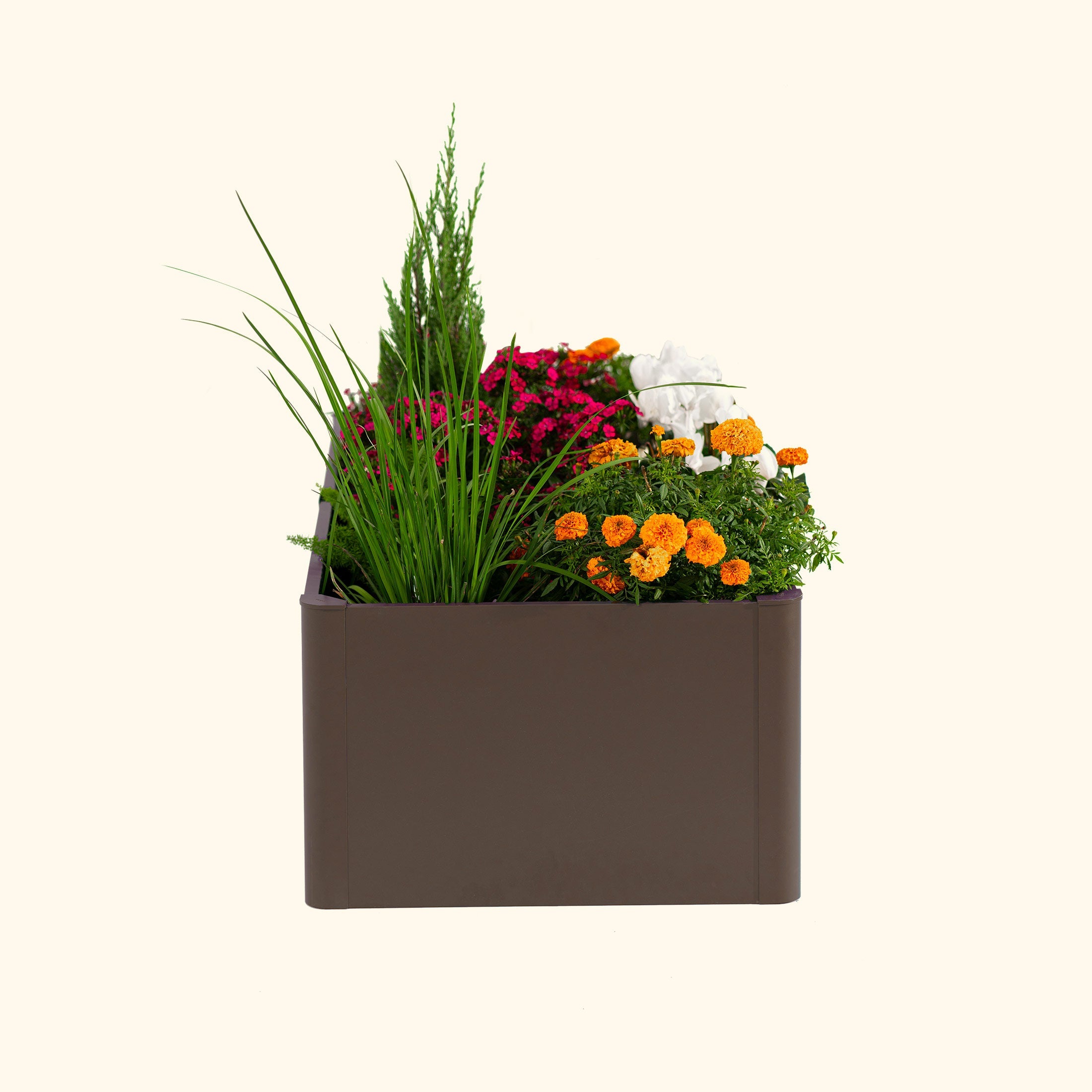 Greenhaus Gardening 17" Tall Modern Metal Raised Garden Bed 27" x 53"