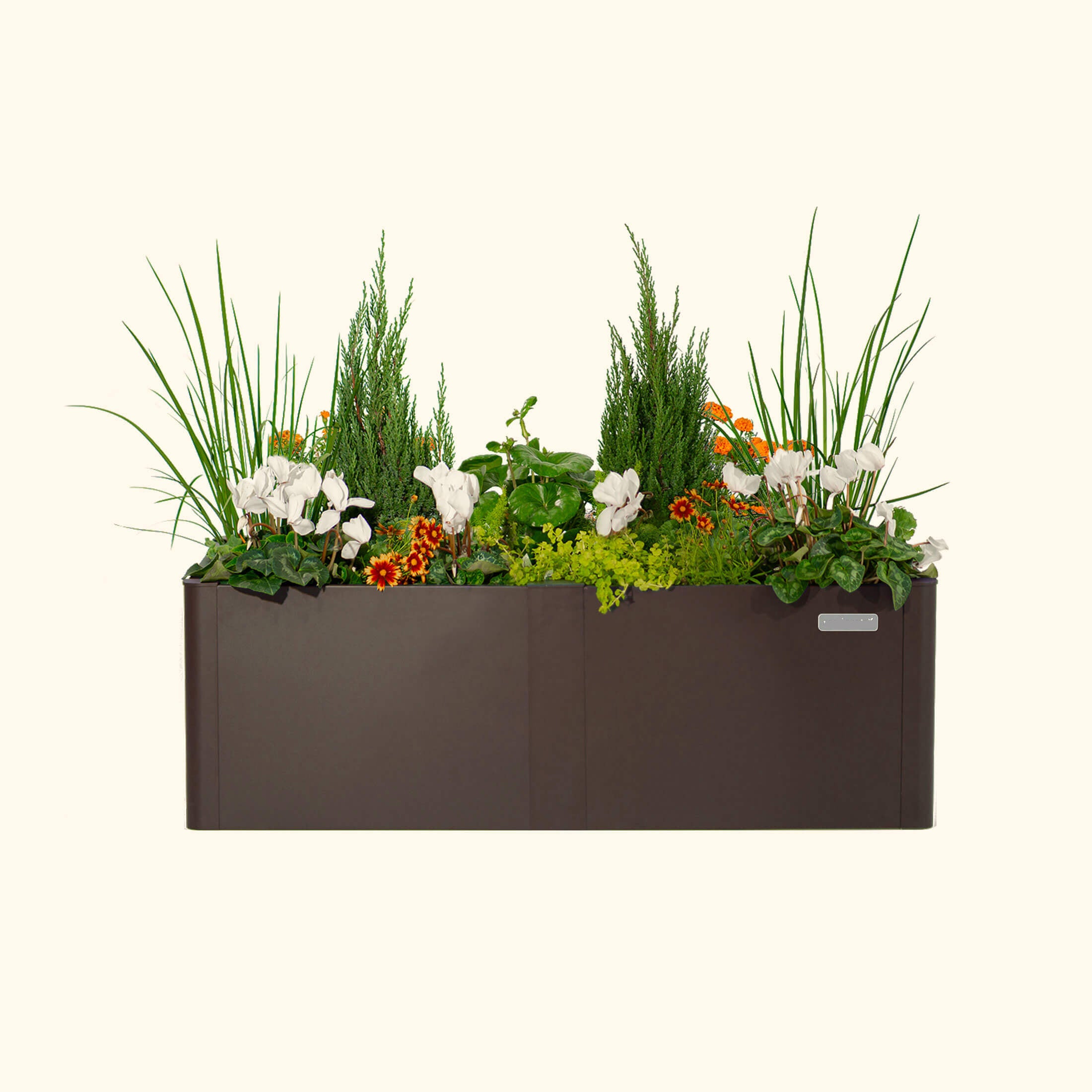Greenhaus Gardening 17" Tall Modern 27" x 53" Metal Raised Garden Bed