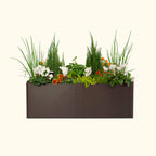 Greenhaus Gardening 17" Tall Modern Metal Raised Garden Bed 27" x 53"