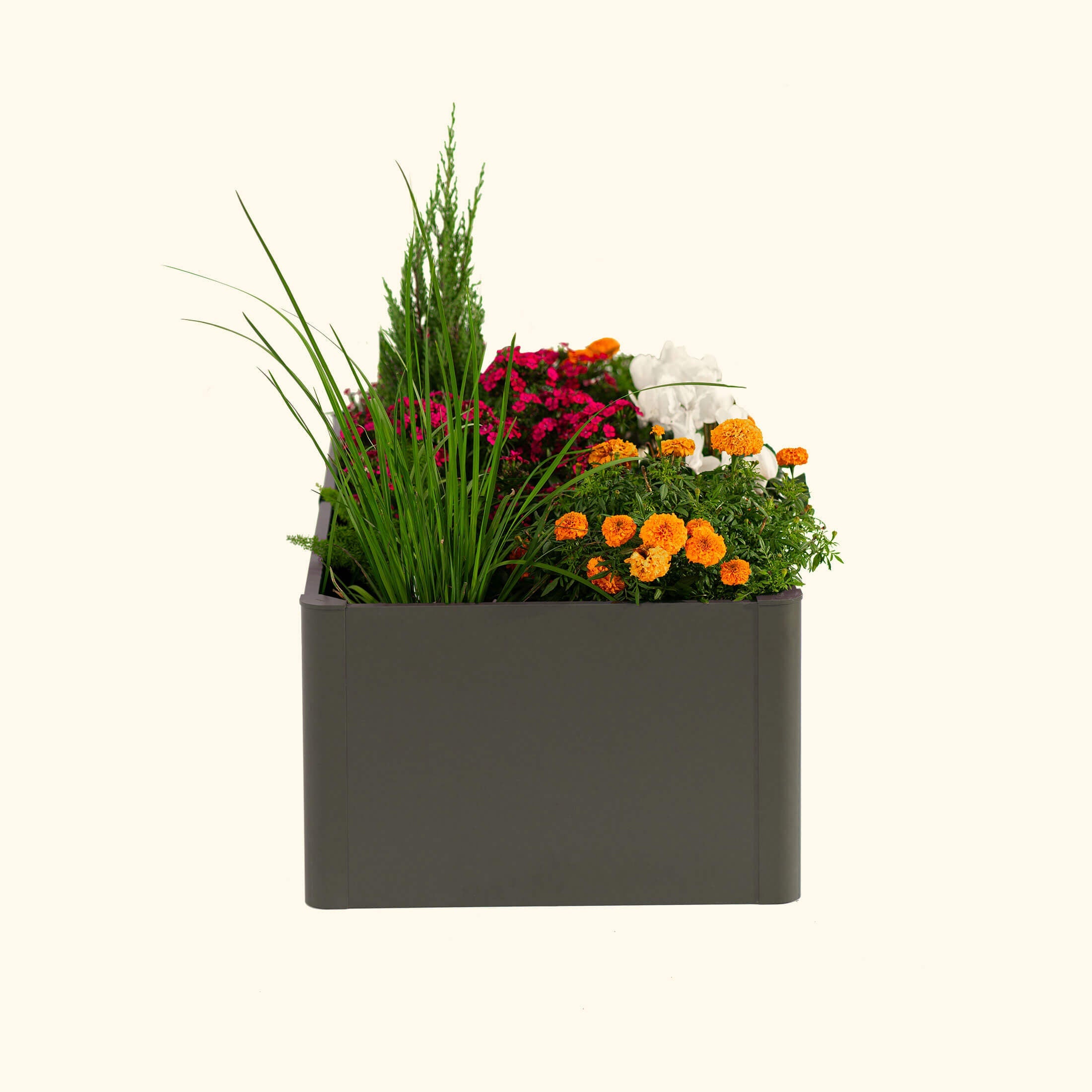Greenhaus Gardening 17" Tall Modern 27" x 53" Metal Raised Garden Bed