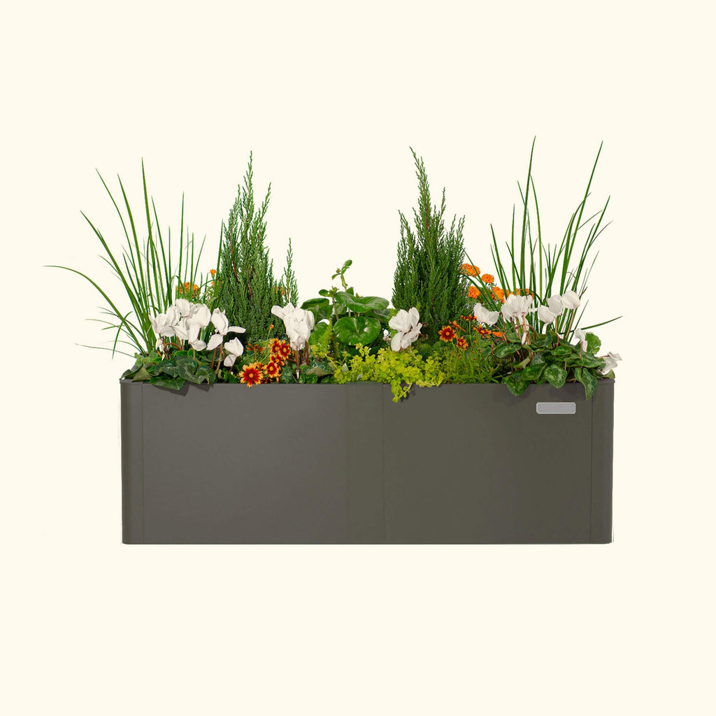 Greenhaus Gardening 17" Tall Modern 27" x 53" Metal Raised Garden Bed