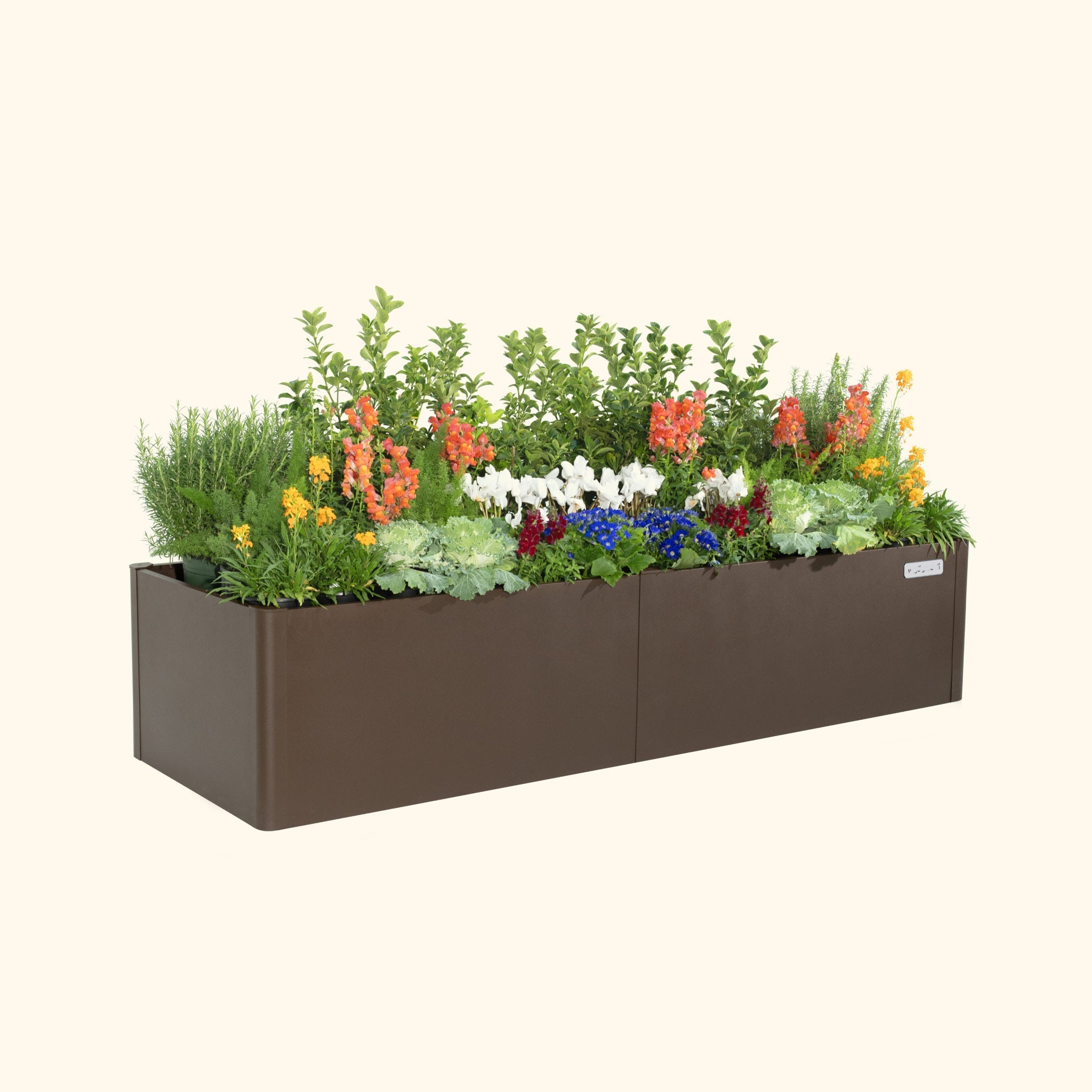 Greenhaus Gardening 17-Inch Modern Metal Raised Garden Bed 27" × 83"
