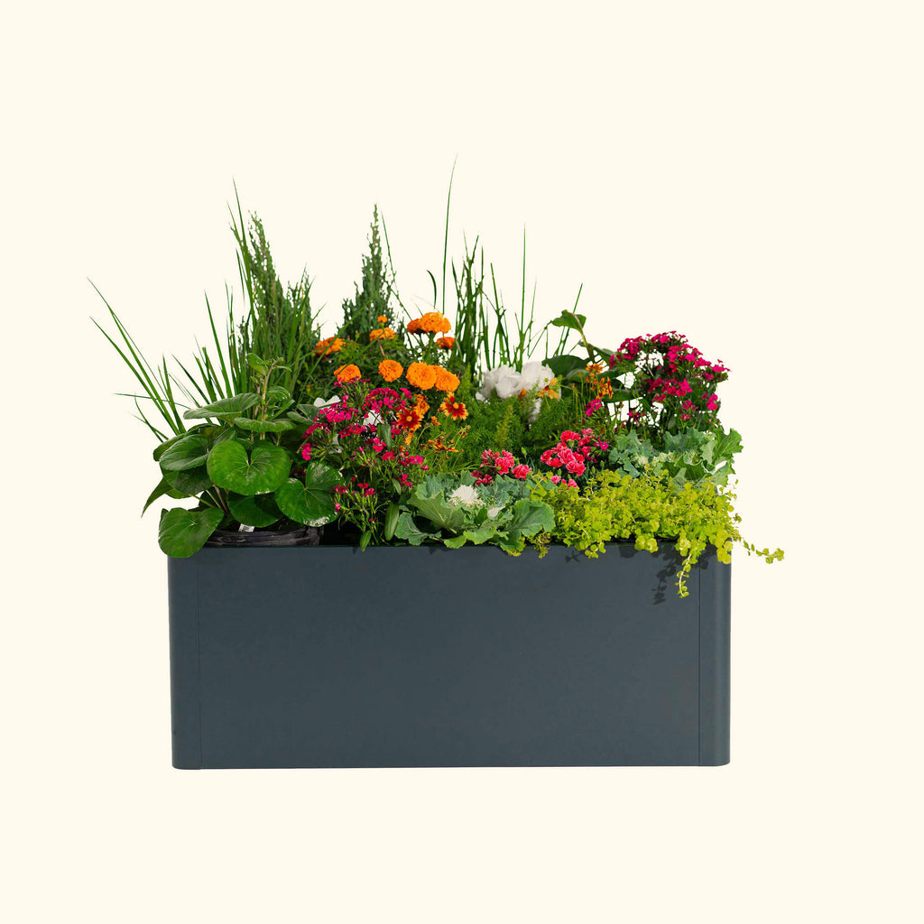 Greenhaus Gardening 17" Tall Modern 42" x 83" Metal Raised Garden Bed