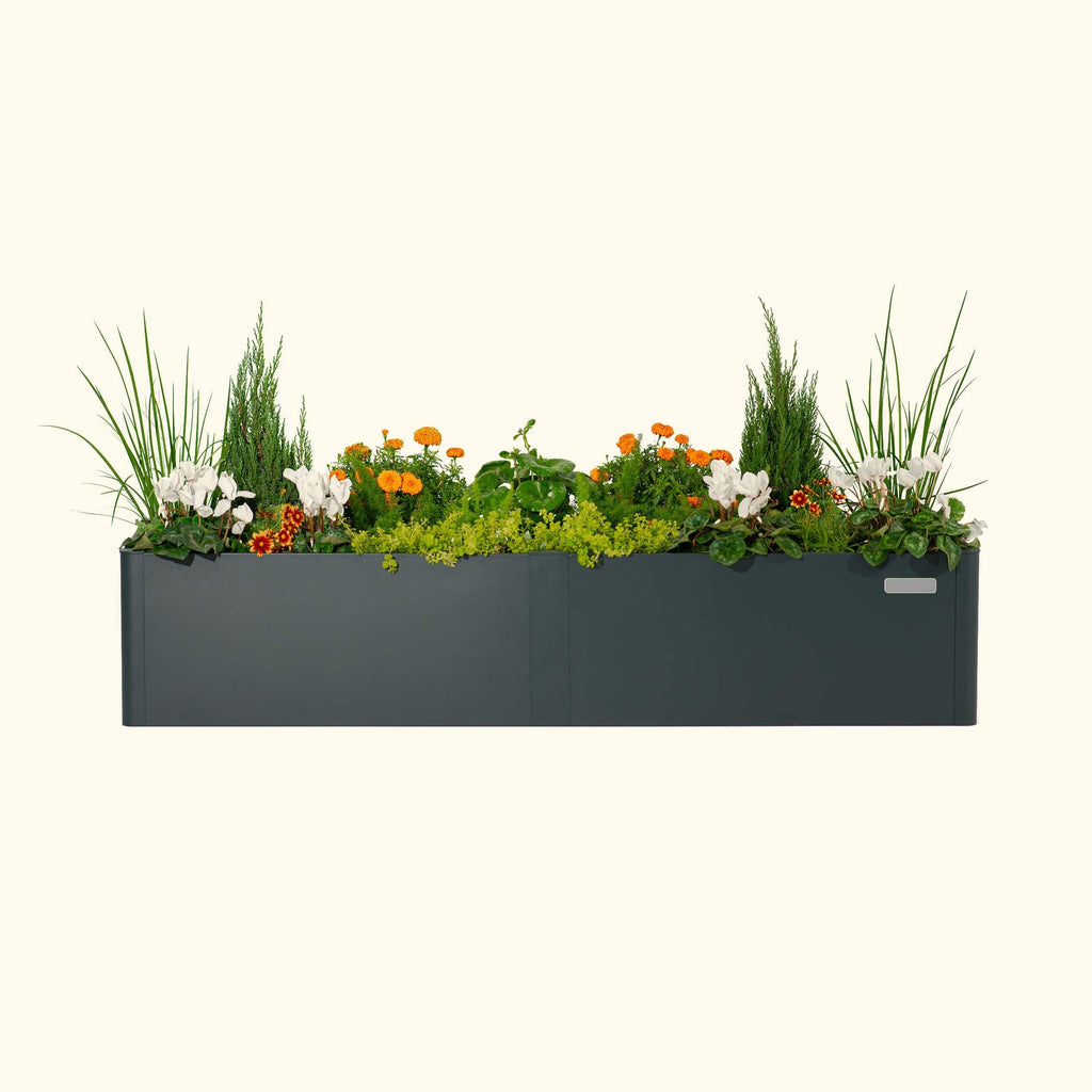 Greenhaus Gardening 17" Tall Modern 42" x 83" Metal Raised Garden Bed