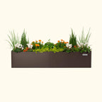 Greenhaus Gardening 17" Tall Modern 42" x 83" Metal Raised Garden Bed