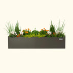 Greenhaus Gardening 17" Tall Modern 42" x 83" Metal Raised Garden Bed