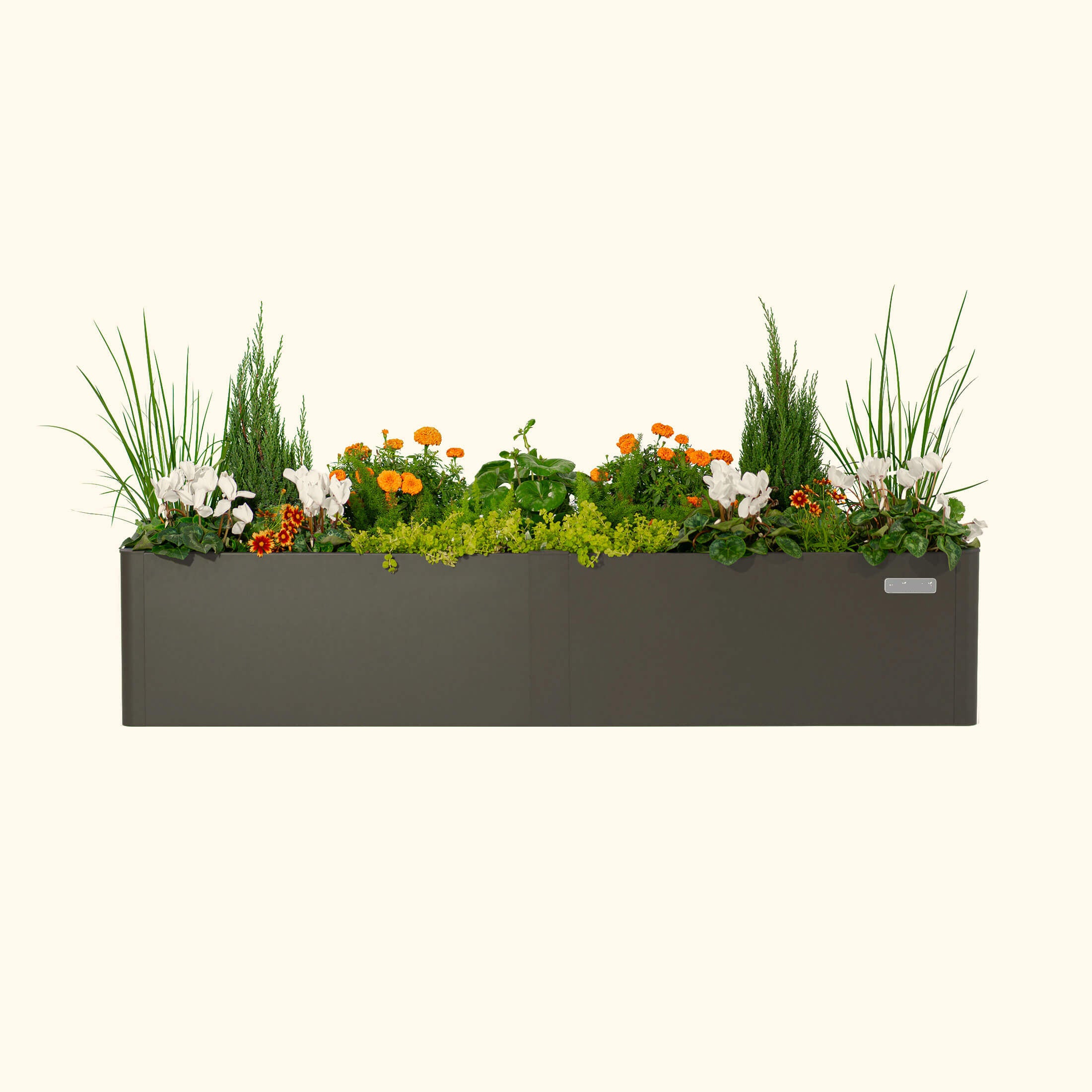 Greenhaus Gardening 17" Tall Modern 42" x 83" Metal Raised Garden Bed