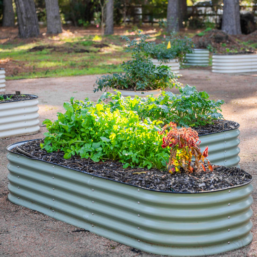 Greenhaus Gardening Large L-Shaped Raised Garden Bed for Corner Gardens