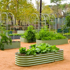 Greenhaus Gardening Large L-Shaped Raised Garden Bed for Corner Gardens