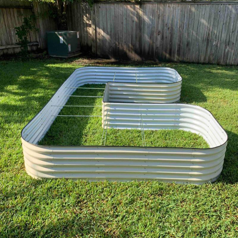 Greenhaus Gardening 17-Inch U-Shaped Steel Raised Garden Bed Kit
